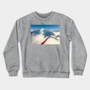 High Above the French Alps Crewneck Sweatshirt